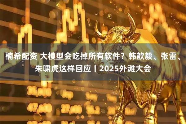 楠希配资 大模型会吃掉所有软件？韩歆毅、张雷、朱啸虎这样回应丨2025外滩大会